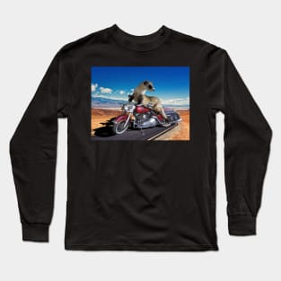 Ferret on a Motorcycle Long Sleeve T-Shirt